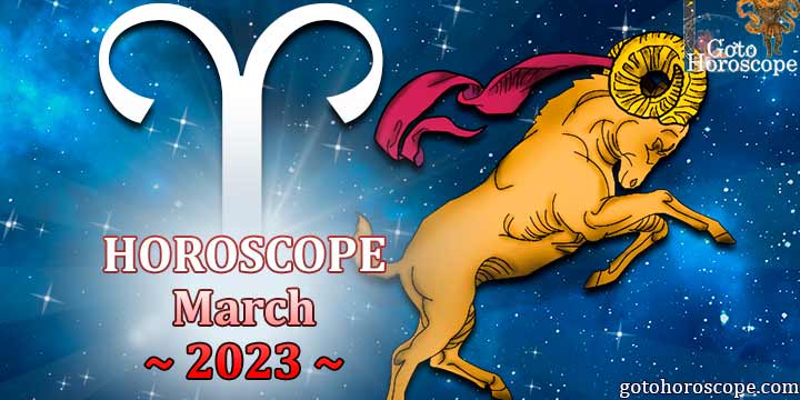 Aries monthly horoscope for March 2023