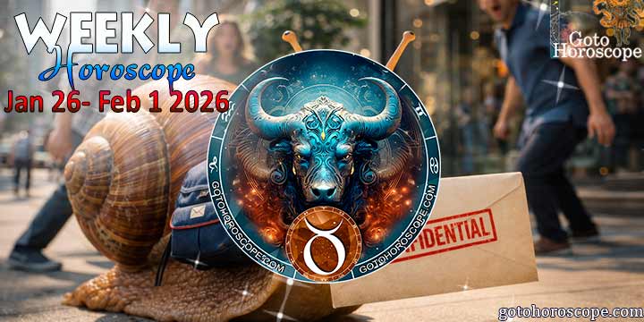 Taurus week horoscope January 26—February 1, 2026