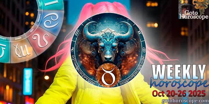 Taurus week horoscope October 20—26, 2025