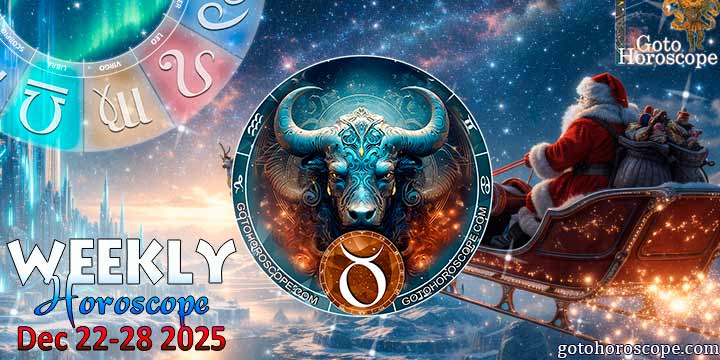 Taurus week horoscope December 22—28, 2025