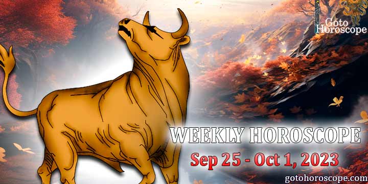 Taurus week horoscope September 25—October 1 2023