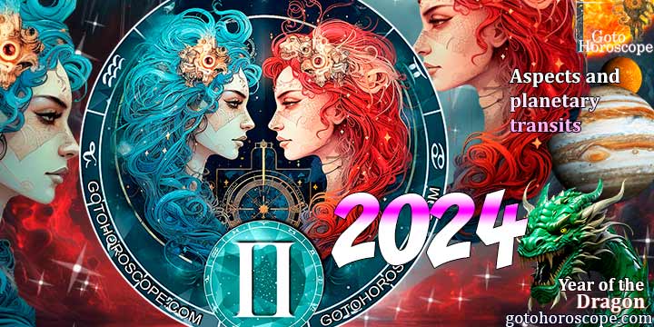 Gemini Horoscope 2024: aspects & planetary transits