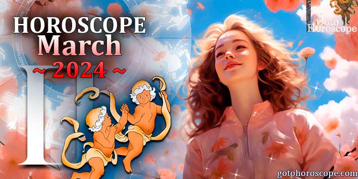 Gemini monthly Horoscope for March 2024 