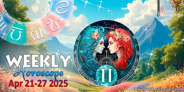 Gemini week horoscope April 21—27, 2025