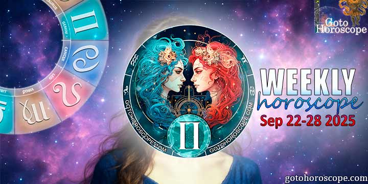 Gemini week horoscope September 22—28, 2025