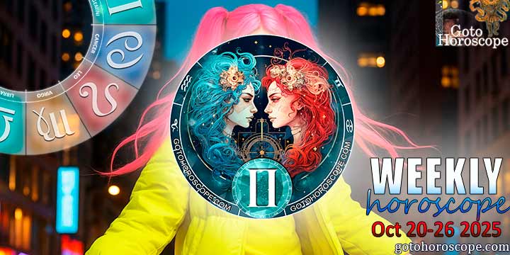 Gemini week horoscope October 20—26, 2025