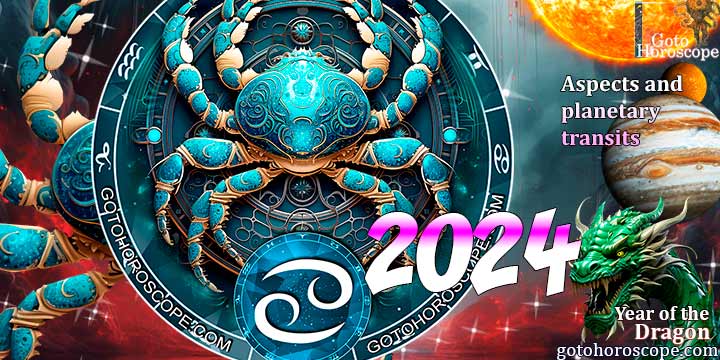 Cancer Horoscope 2024: aspects & planetary transits