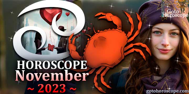Cancer monthly Horoscope for November 2023 