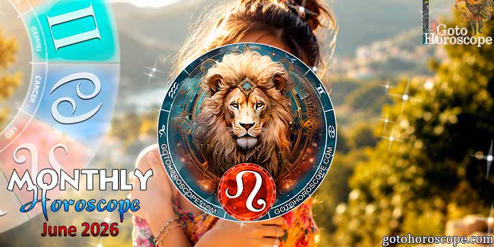 Leo monthly horoscope June—2026
