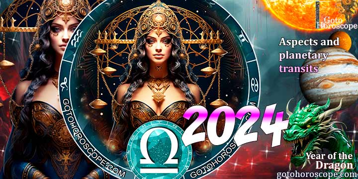 Libra Horoscope 2024: aspects & planetary transits