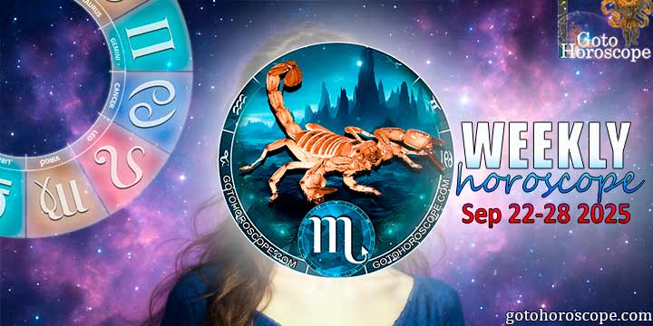 Scorpio week horoscope September 22—28, 2025