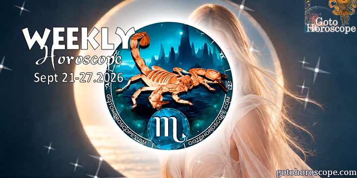 Scorpio week horoscope September 21—27, 2026