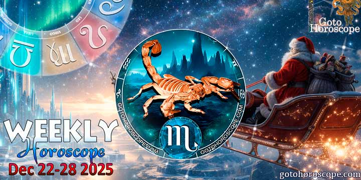 Scorpio week horoscope December 22—28, 2025