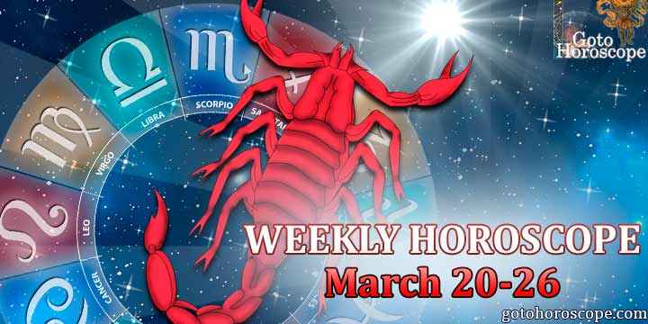 Scorpio week horoscope March 20—26 2023