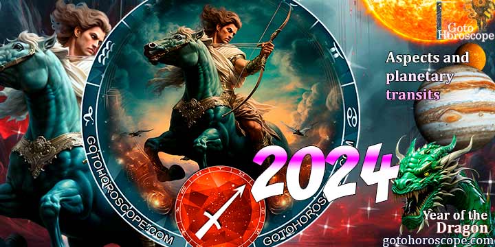 Sagittarius Horoscope 2024: aspects & planetary transits