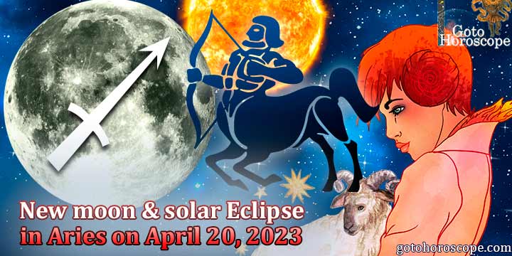 Horoscope Sagittarius New moon & Eclipse in Aries