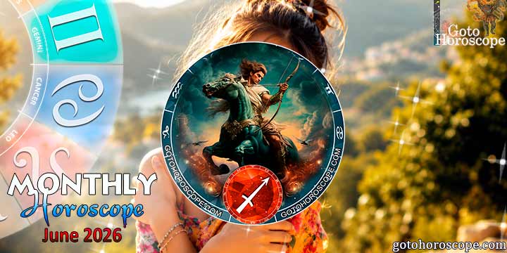 Sagittarius monthly horoscope June—2026
