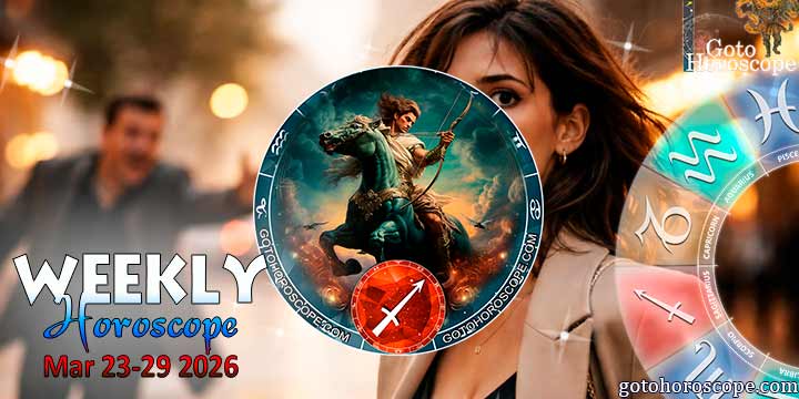 Sagittarius week horoscope March 23—29, 2026