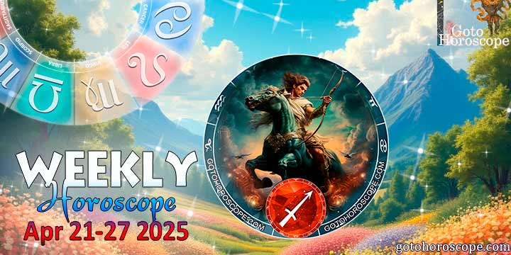 Sagittarius week horoscope April 21—27, 2025