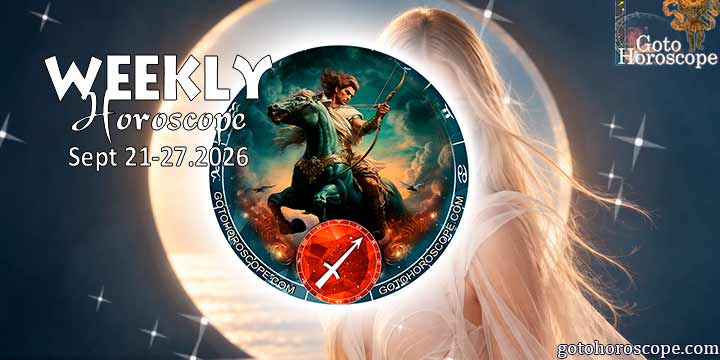 Sagittarius week horoscope September 21—27, 2026
