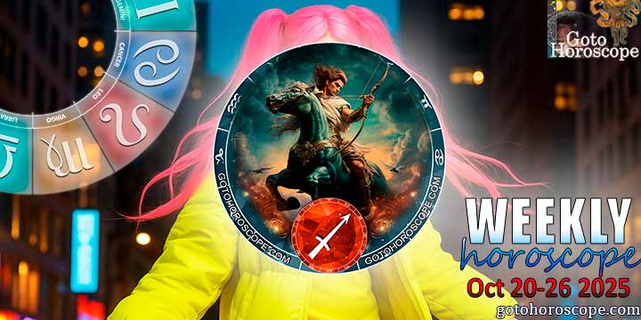 Sagittarius week horoscope October 20—26, 2025