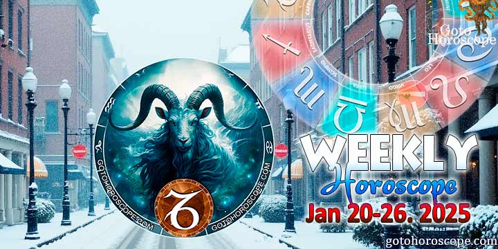 Capricorn week horoscope January 20—26, 2025