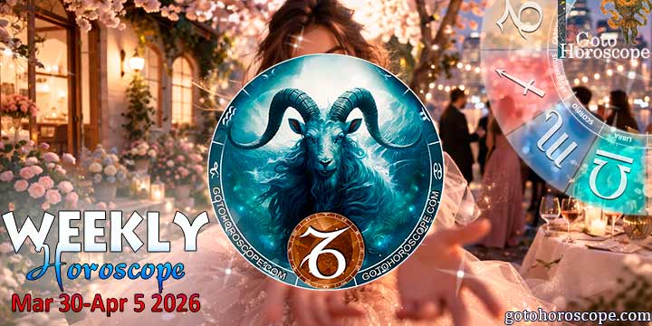 Capricorn week horoscope March 30—April 5, 2026