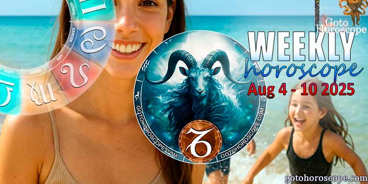 Capricorn week horoscope August 4—10, 2025