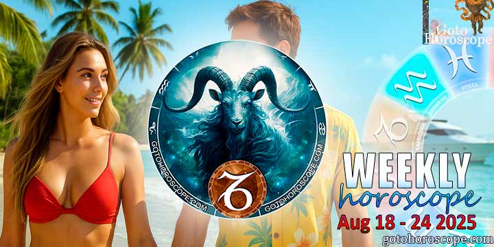 Capricorn week horoscope August 18—24, 2025