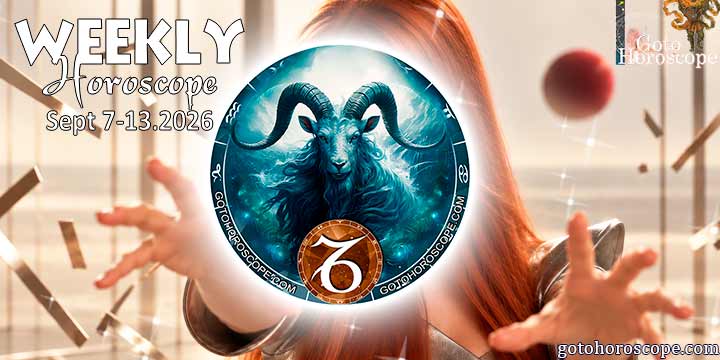 Capricorn week horoscope September 7—13, 2026