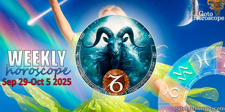 Capricorn week horoscope September 29—5, 2025