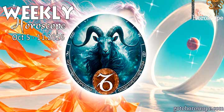 Capricorn week horoscope October 5—11, 2026