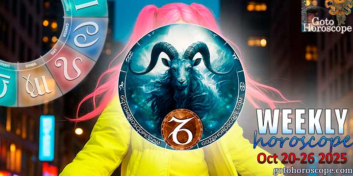 Capricorn week horoscope October 20—26, 2025