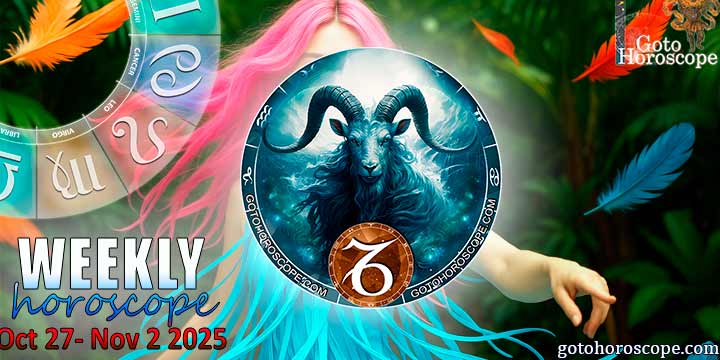 Capricorn week horoscope October 27—November 2, 2025