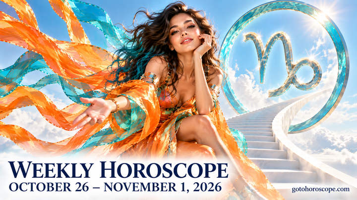 Capricorn week horoscope October 26—November 1, 2026