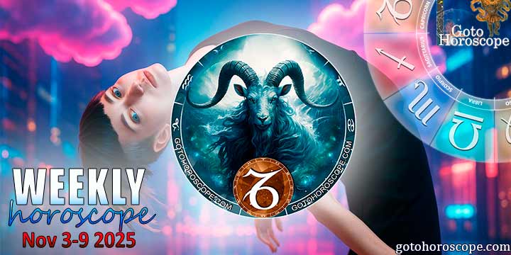 Capricorn week horoscope November 3—9, 2025