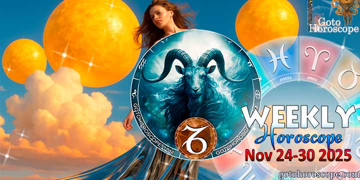 Capricorn week horoscope November 24—30, 2025