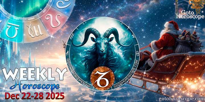 Capricorn week horoscope December 22—28, 2025