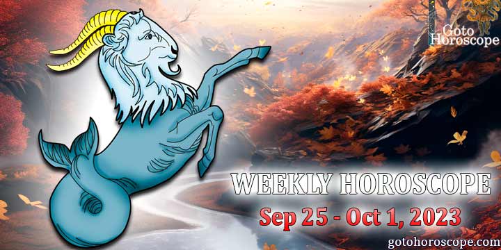 Capricorn week horoscope September 25—October 1 2023