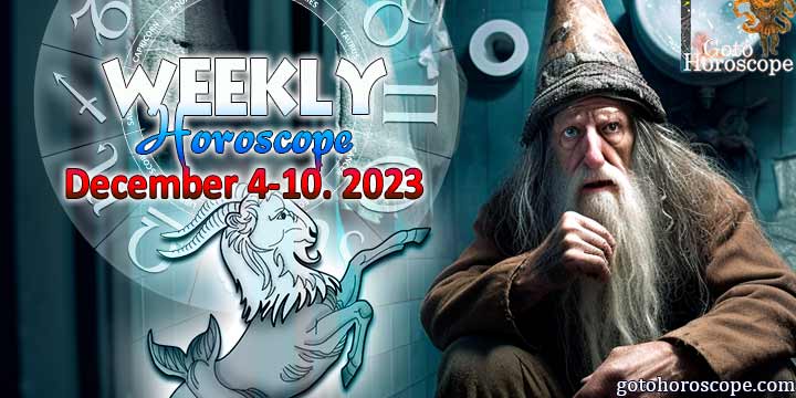 Capricorn week horoscope December 4—10, 2023