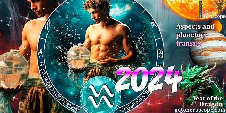 Aquarius Horoscope 2024: aspects & planetary transits