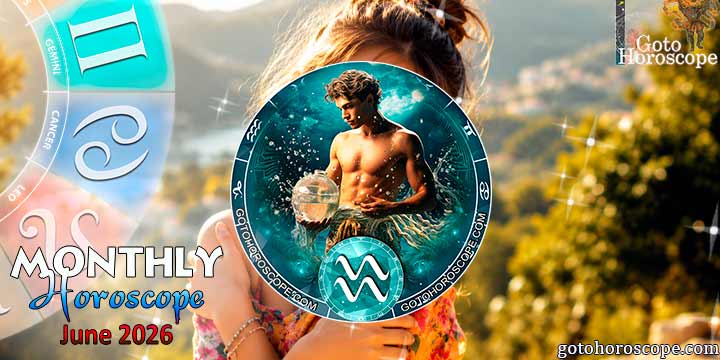 Aquarius monthly horoscope June—2026