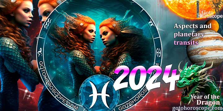 Pisces Horoscope 2024: aspects & planetary transits