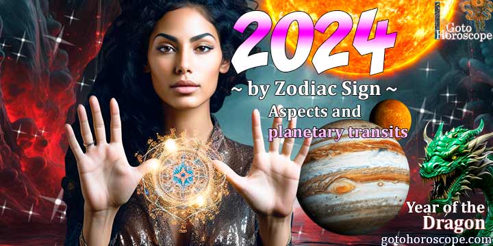 Horoscope 2024: aspects and major planetary transits