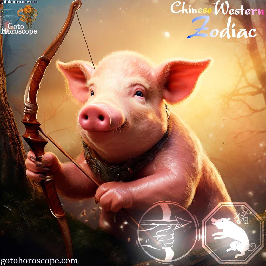 Sagittarius Pig Personality Image