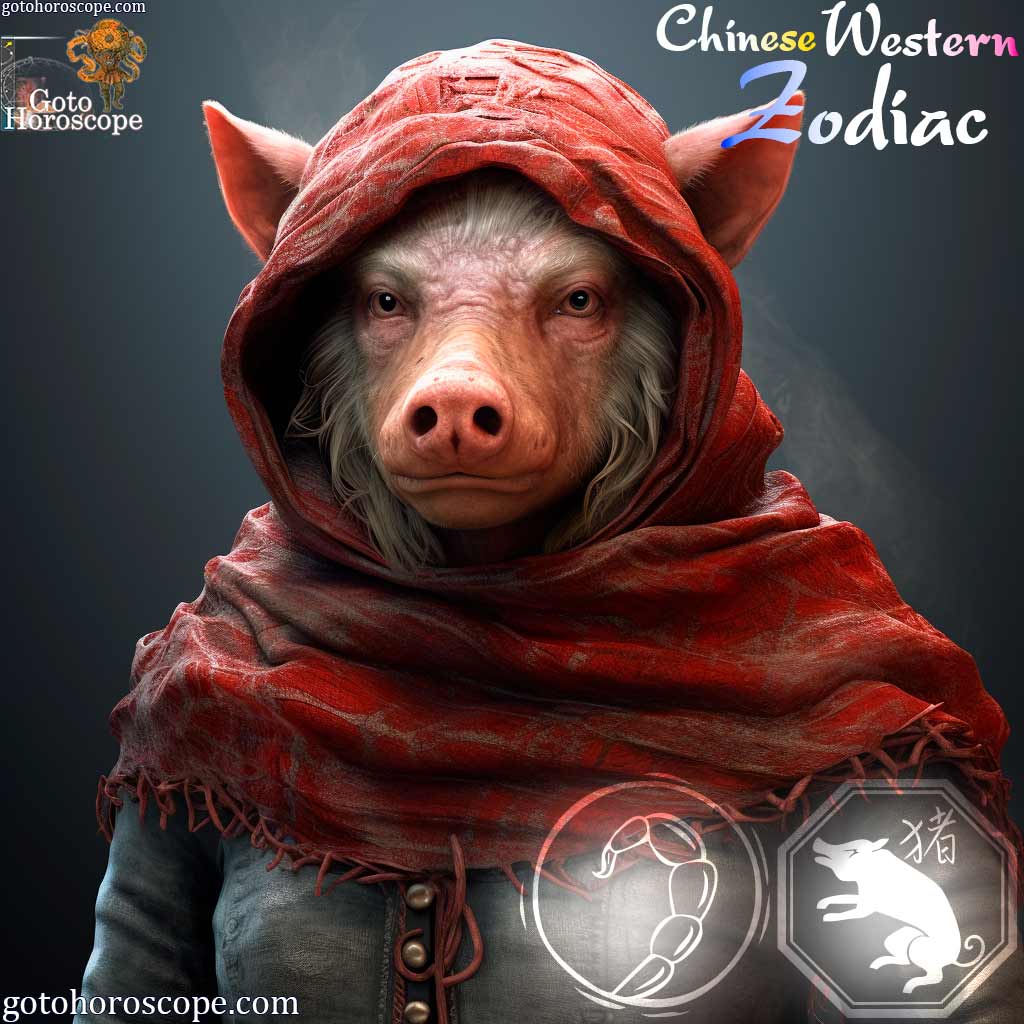 Scorpio Pig Personality Image