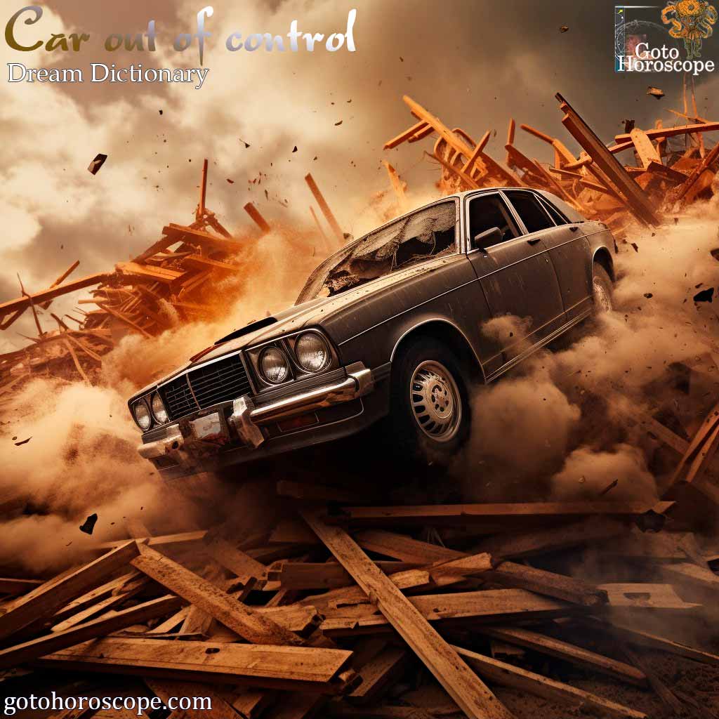 Dream Dictionary Car out of control