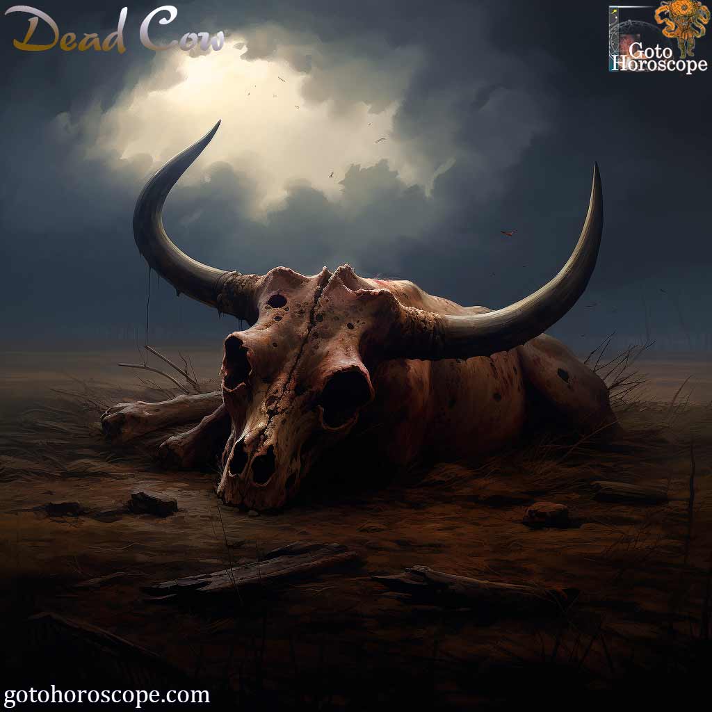 Dream Dictionary Dead cow