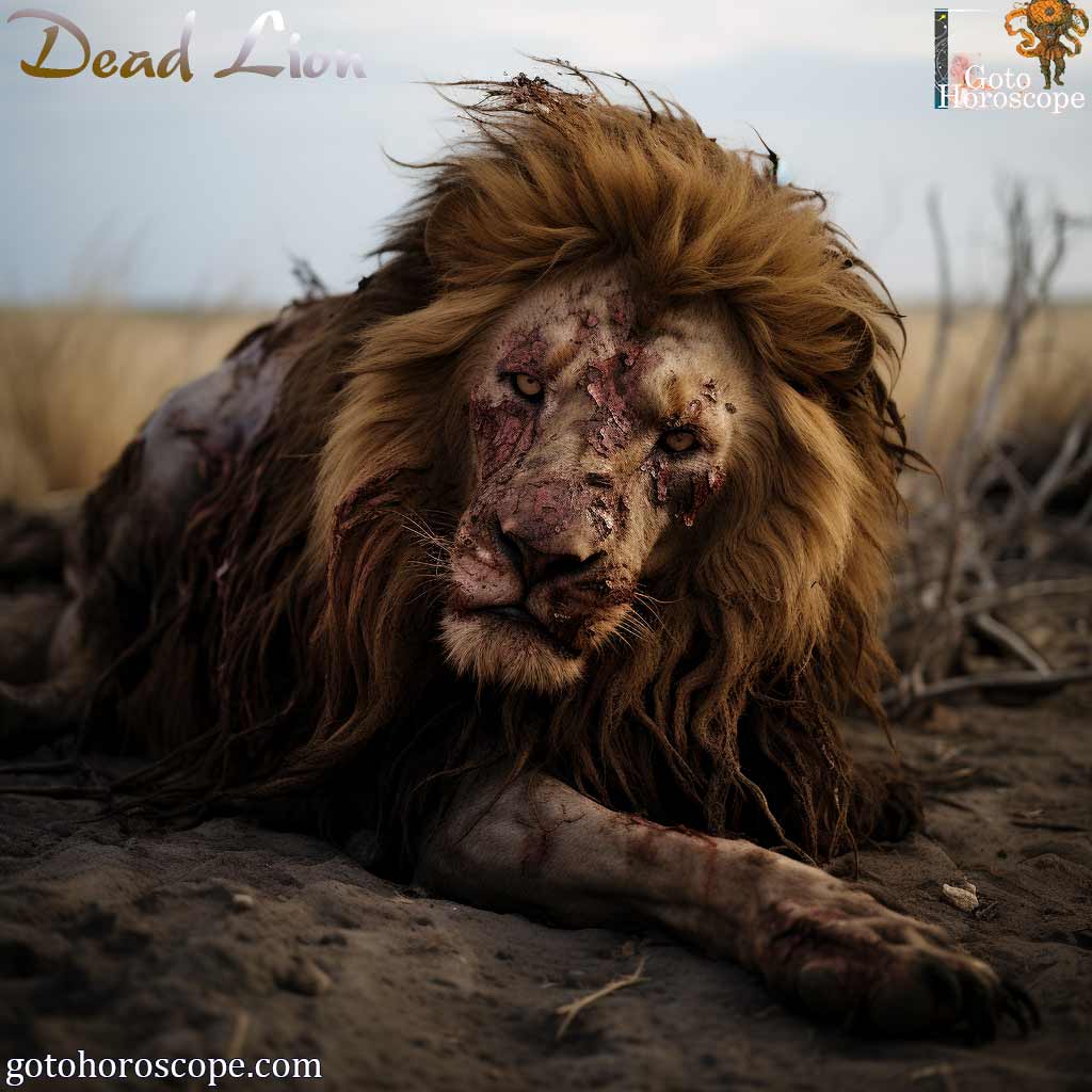 Dream Dictionary Dead lion