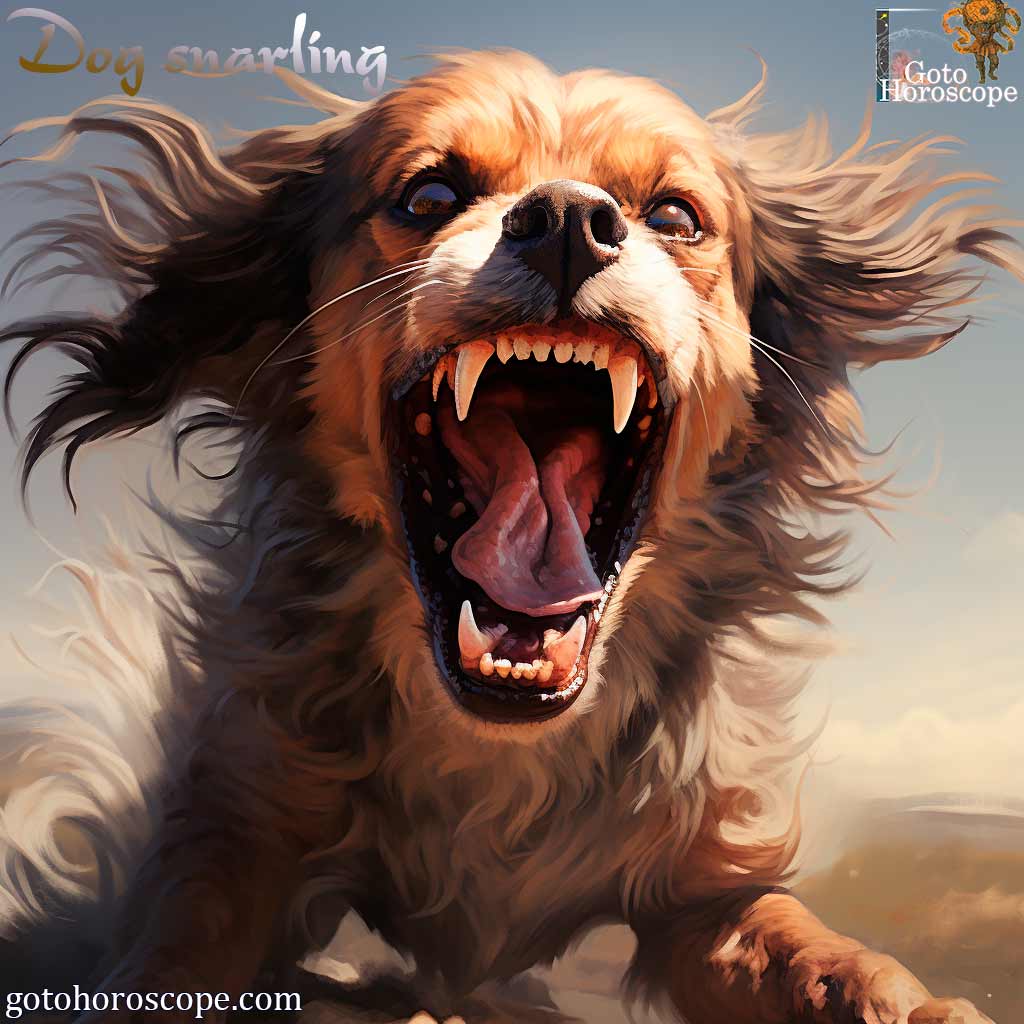 Dream Dictionary Dog snarling